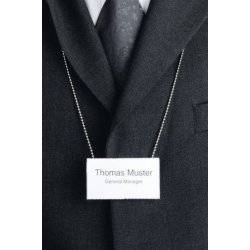 Durable 8104 23 Chains For Name Badge 850mm - Silver